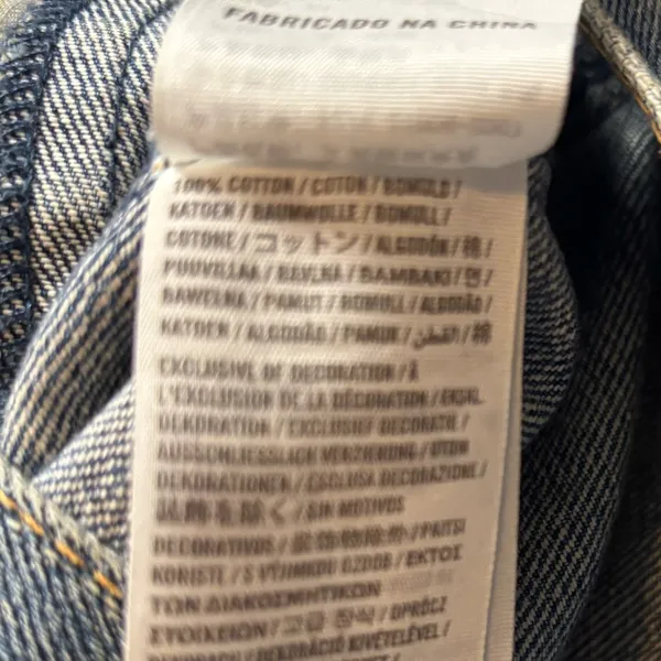 Hollister‎ Women's Jean Jacket Distressed Button Up 100% Cotton Blue Size XS - Image 4