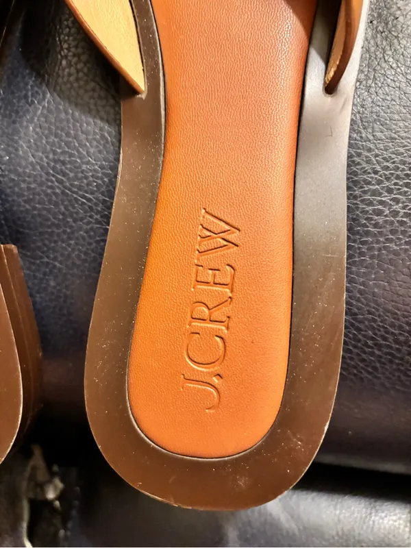 J. Crew Callie Buckle Sandals in Cedar Brown Leather Size 8 - Image 7