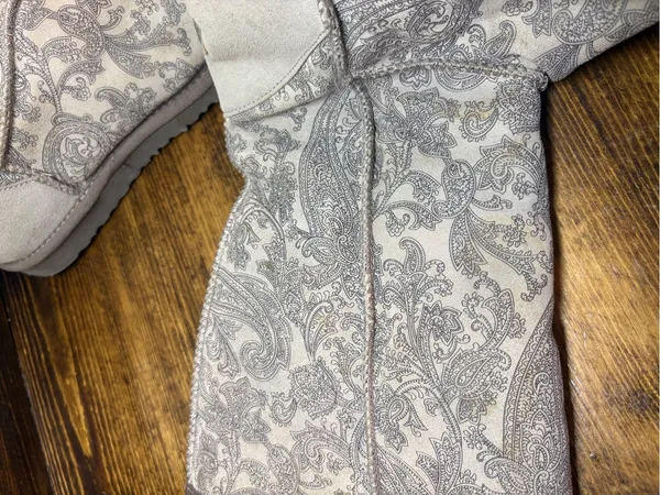 Ugg gray paisley tall boots size 8 - Image 7