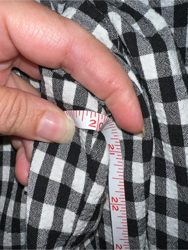 Maison D’ Amelie Black & White Gingham Double-Breasted Blazer - Image 4