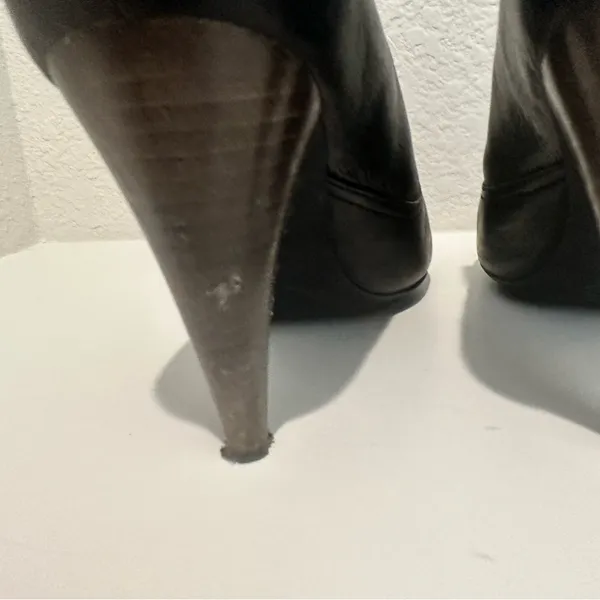 COACH Aliza Black Leather Ankle Boot Booties Size 8 - Image 9