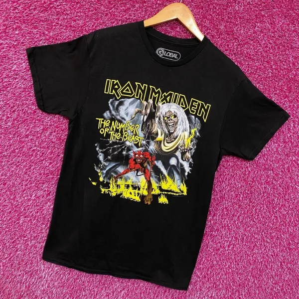Iron Maiden Number of The Beast Rock Tshirt size Medium - Image 3