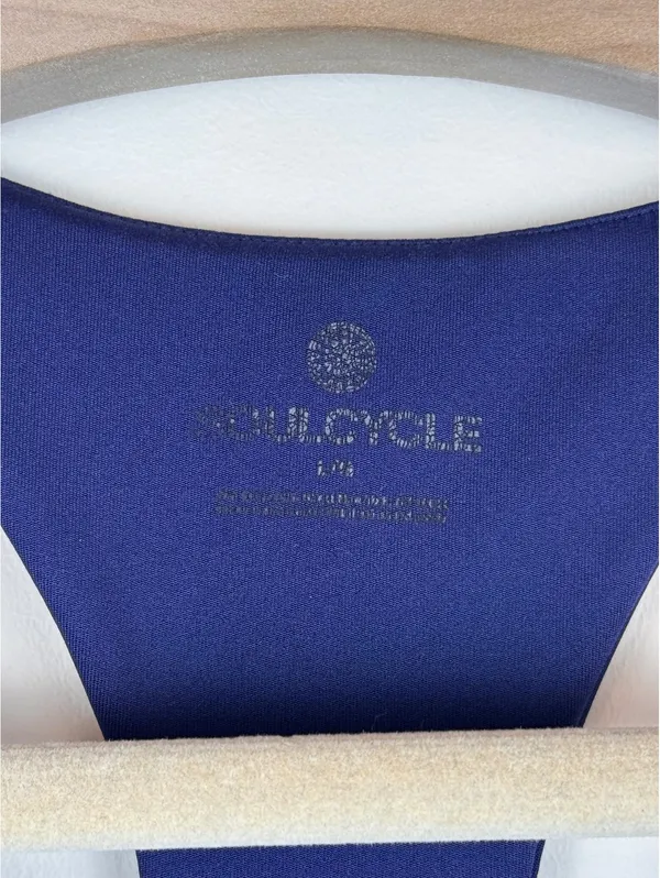 SoulCycle Stars & Stripes Navy White Racerback Sports Bra Women’s M Activewear - Image 5
