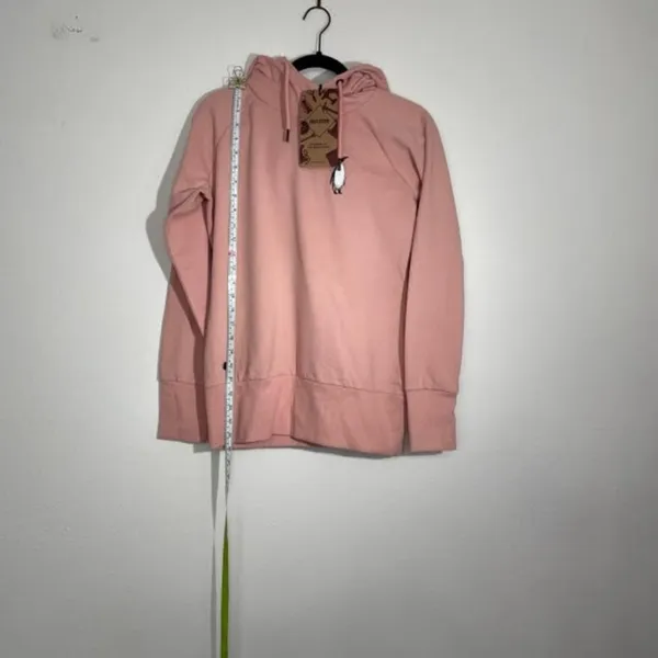 Mazine Marla Hoodie Pink Pullover Embroidered Logo S NWT - Image 2