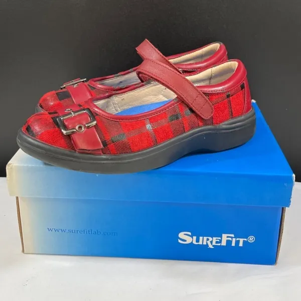 Surefit Florence Women's Red Mary Jane Shoes Size 7M SKU 5456 - Image 3