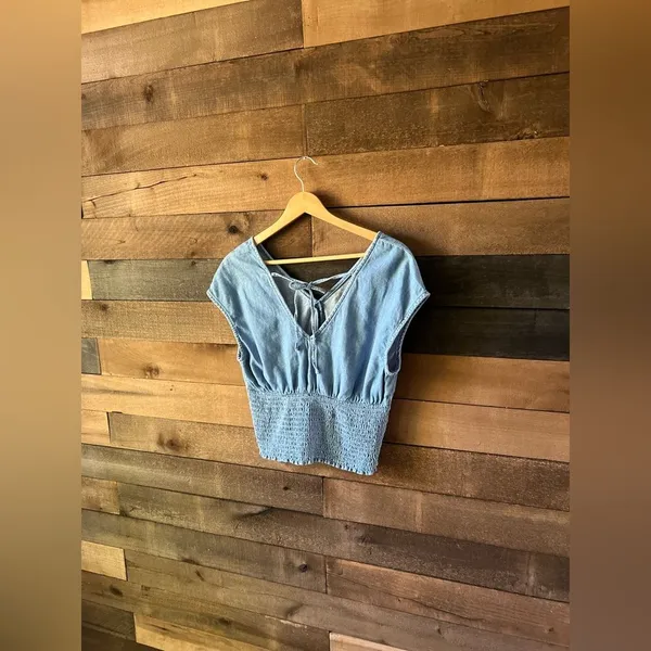 Old-navy Women's Blue Crop-top - Image 6