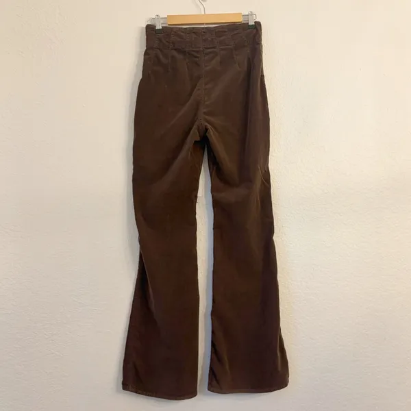 We the Free People Jayde Cord Flare 29 Corduroy Pants High Rise Brown Stretch - Image 5