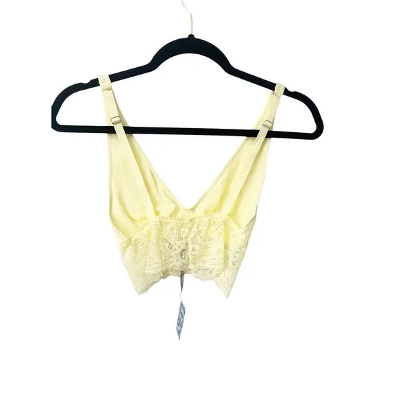 Free People Yellow Daybreak‎ Lace Bralette Size XS - Image 3