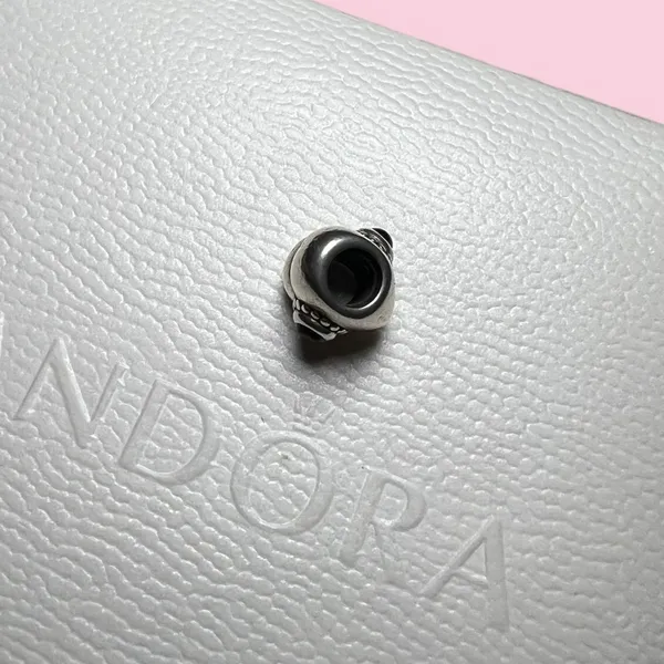 PANDORA Sterling Silver Treasured Heart Charm, 925 ALE Stamp / Retired - Image 4