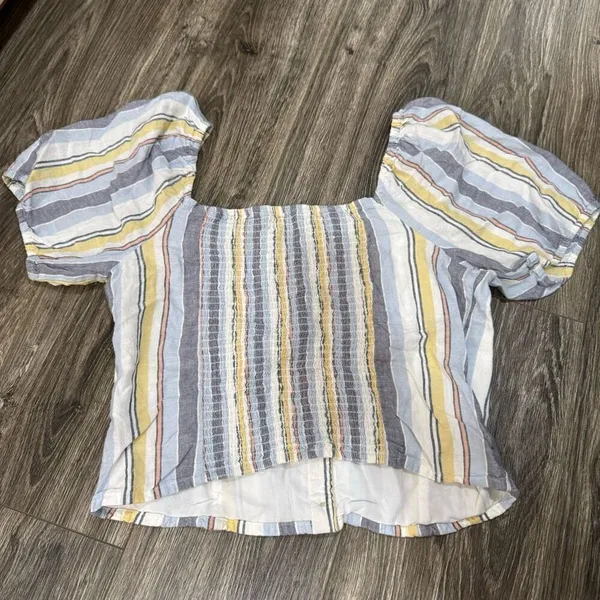 Abercrombie & Fitch striped linen Blouse - Image 5