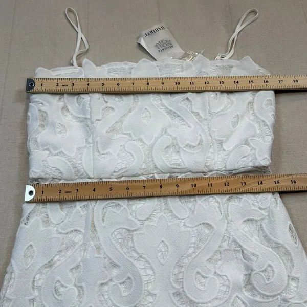 NWT‎ Bardot | Lina Lace Sheath Dress White | Women's 8 / Medium - Image 7