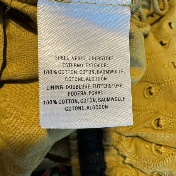 Anthropologie Eyelet‎ Crop Jogger Drawstring Waist Pants Size M - Image 8