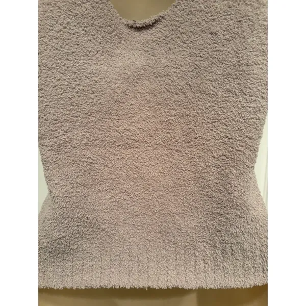 UGG Dulcie Tank Top Fuzzy Soft Cozy Lounge Beige M NWT‎ Rtw Plush - Image 4