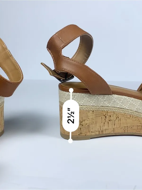 Universal Thread Womens Wedge Sandals 6.5 Brown Platform Espadrille Ankle Strap - Image 15