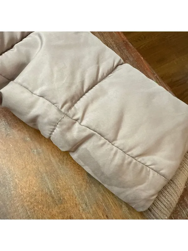 Abercrombie & Fitch Beige Puffer Jacket Womens XS - Image 15