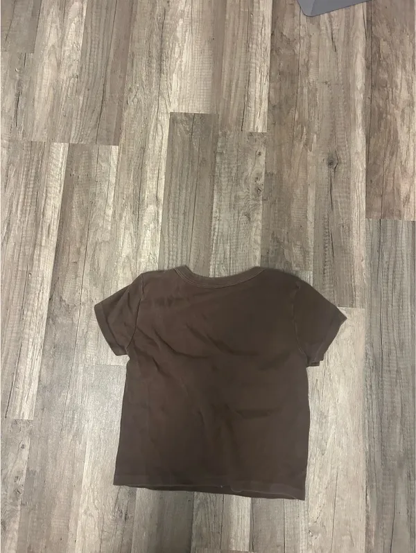 Brandy Melville Cowgirl Shirt Brown - Image 2