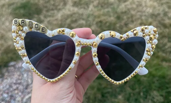 Bride Sunglasses Gold - Image 4