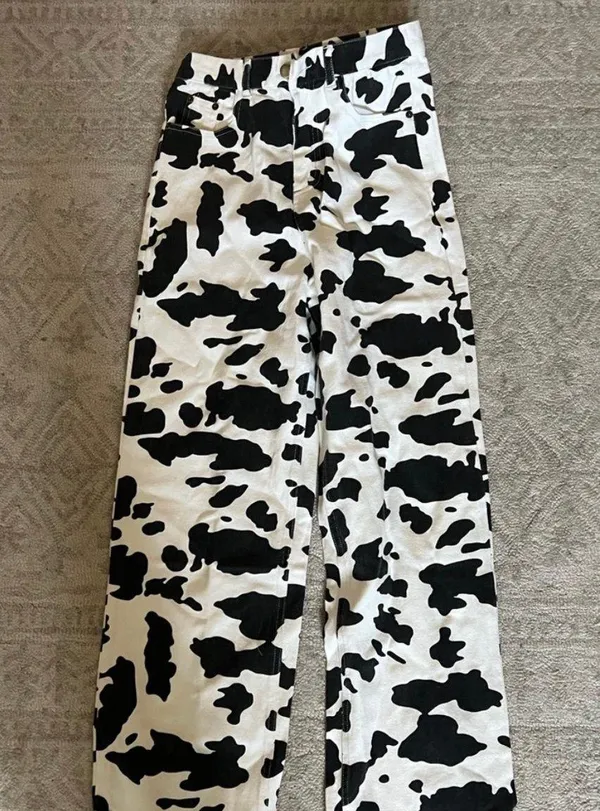 Shekou Cow Print Jeans (Let’s MooVe Jeans) - Image 2