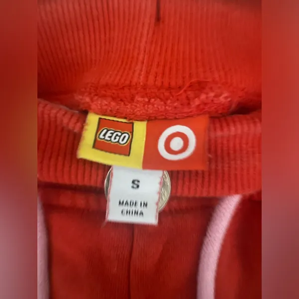Lego Red Jogger Pants with Orange Side Stripe - Image 5