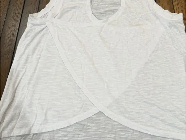 CALIA by Carrie Underwood White Slub Knit Tank - Image 3
