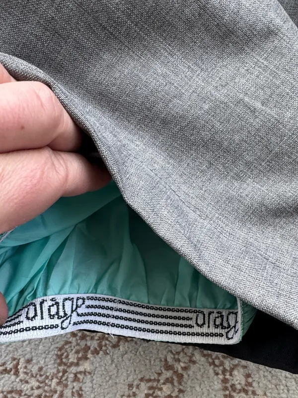 Orage Women’s Prime 10 Waterproof Insulated Ski Snowboard Pants Gray Cargo Small - Image 3