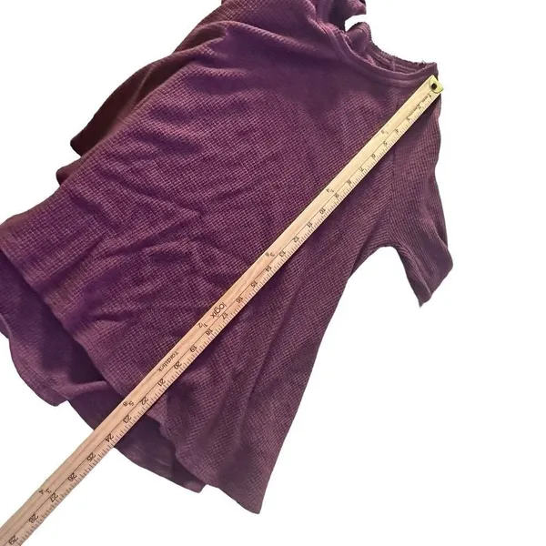 We The Free Free People Oversized Thermal Waffle Knit Top Size S Slouchy Swing - Image 14