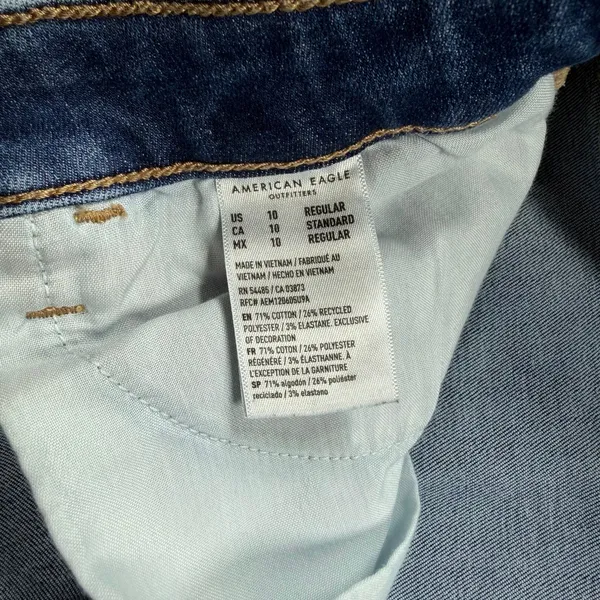 American Eagle Outfitters Jegging Skinny Jeans Women’s Size 10 Medium Wash - Image 4