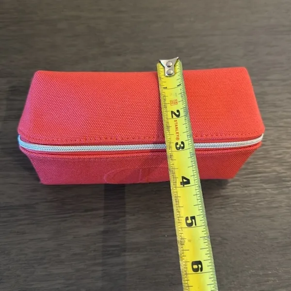 Christian Dior NWOT Coral Canvas Travel Cosmetic Vanity Case Makeup Jewelry Organizer D…‎ - Image 7