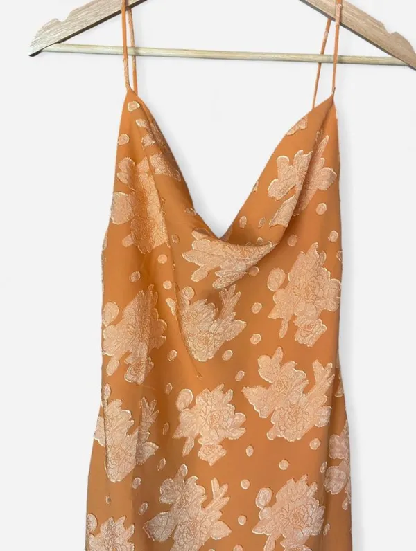 Selfie Leslie Orange Floral Mini Dress - Image 4