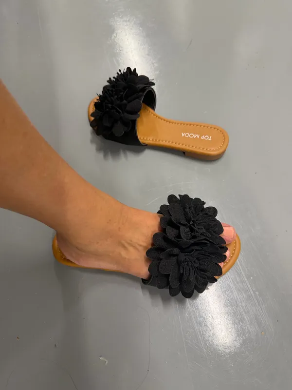 Top moda floral slides  - Image 4