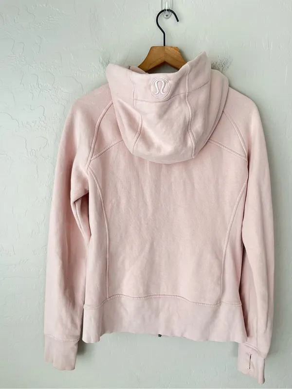 Lululemon Scuba Hoodie fleece zip up jacket feather pink 10 - Image 6