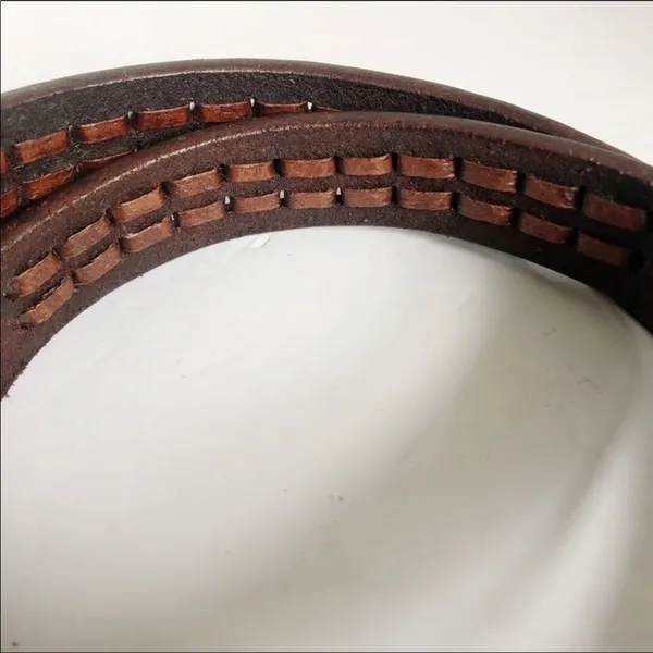 Tooled Leather Belt - Image 3