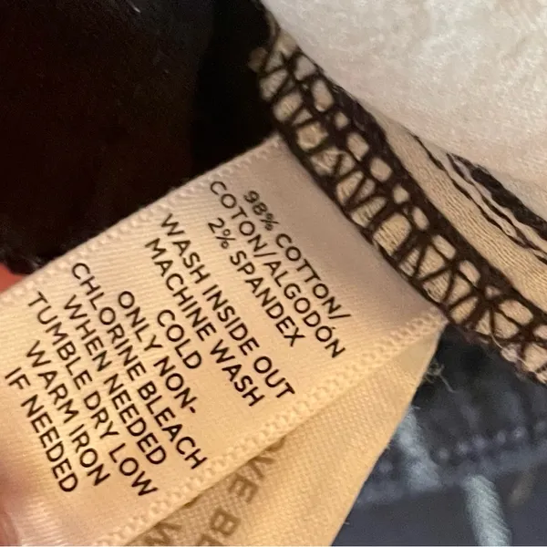 Ann Taylor LOFT Navy White Windowpane Plaid “Modern Ankle Skinny” Jeans Sz 25/0 - Image 8