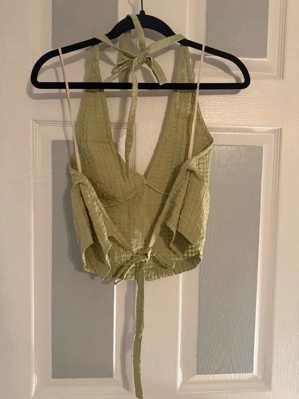 Free People Drew Pucker Halter Crop Top & Skirt Set - Image 3