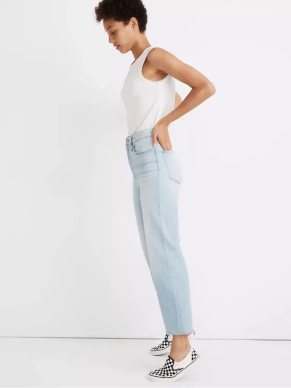 Madewell Wide-Leg Cropped Slim-Fit Jeans AN325 Size 30 - Image 5