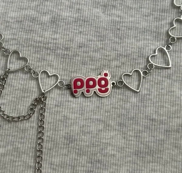The Powerpuff Girls Choker Heart Chain Necklace - Image 8