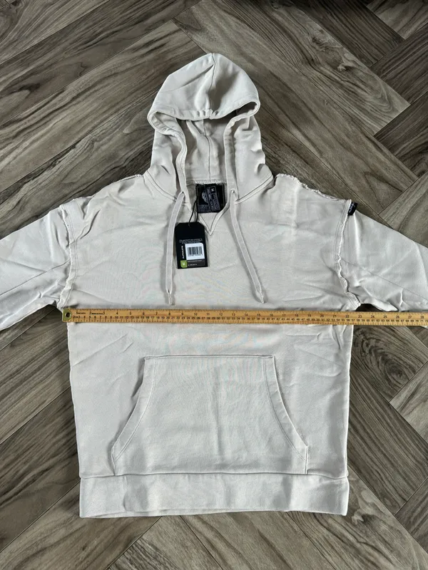 Women’s Terry Oversized Hoodie - Moonstone,Size Medium - Image 2