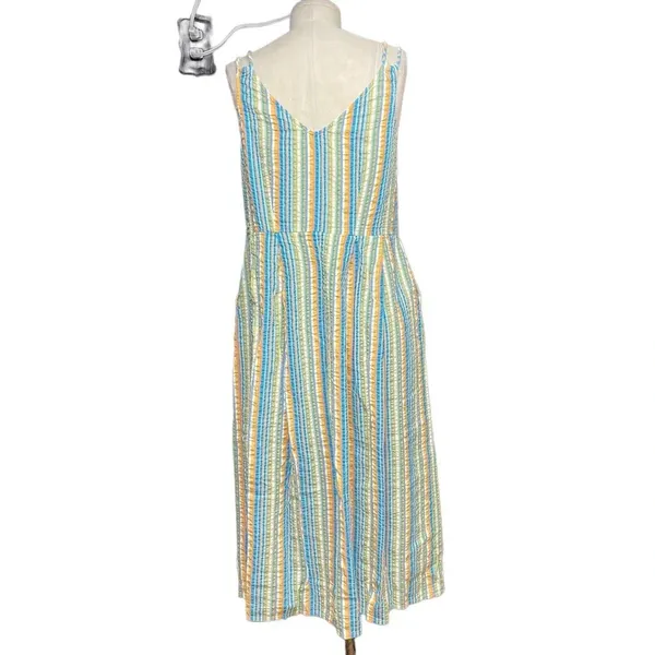 Roller Rabbit Seersucker Lindy Dress Rainbow‎ Stripe Size Medium - Image 10