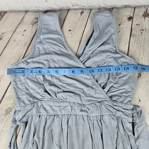 Lulus Dusty Mint Boho Sleeveless Maxi Dress Tie Waist 44552 Large NWT - Image 7