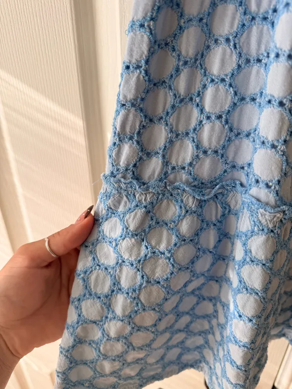 Blue pattern dress Size M - Image 2