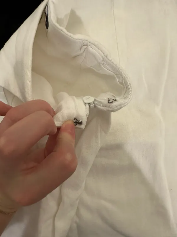 Abercrombie White Linen Wrap Skort - Image 5