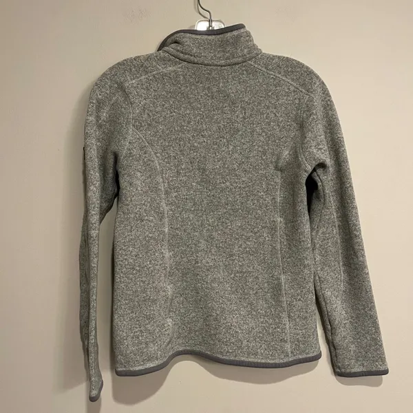 Patagonia Better Sweater 1/4 Zip Pullover Jacket Gray Fleece Womens Small - Image 2