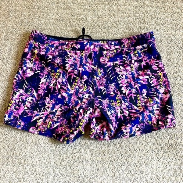 Hurley Pink Abstract Floral Boardshorts - Image 2