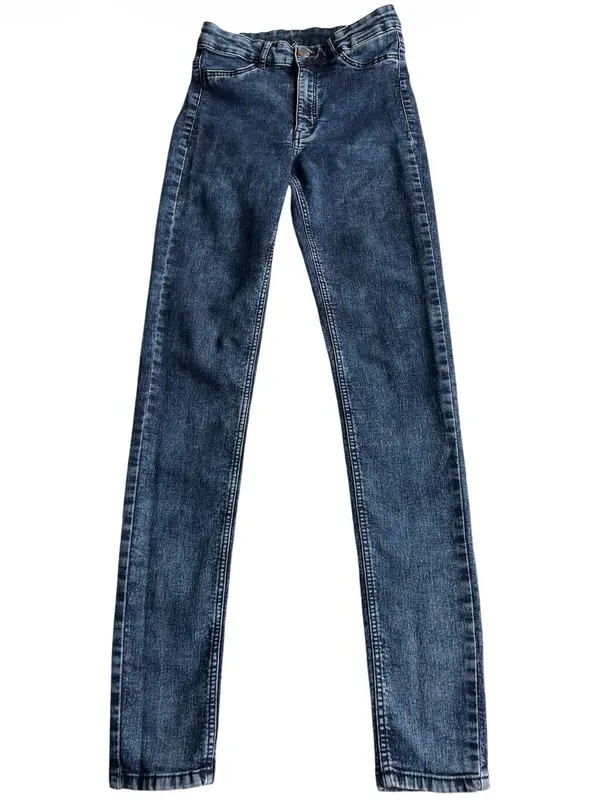 H&M Women's Blue Skinny Denim Jeans Solid Size US6 - Image 2