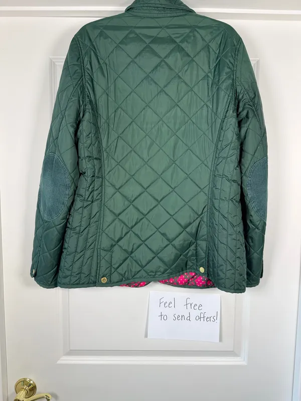 C Wonder Quilted Jacket Green Size L - Image 2