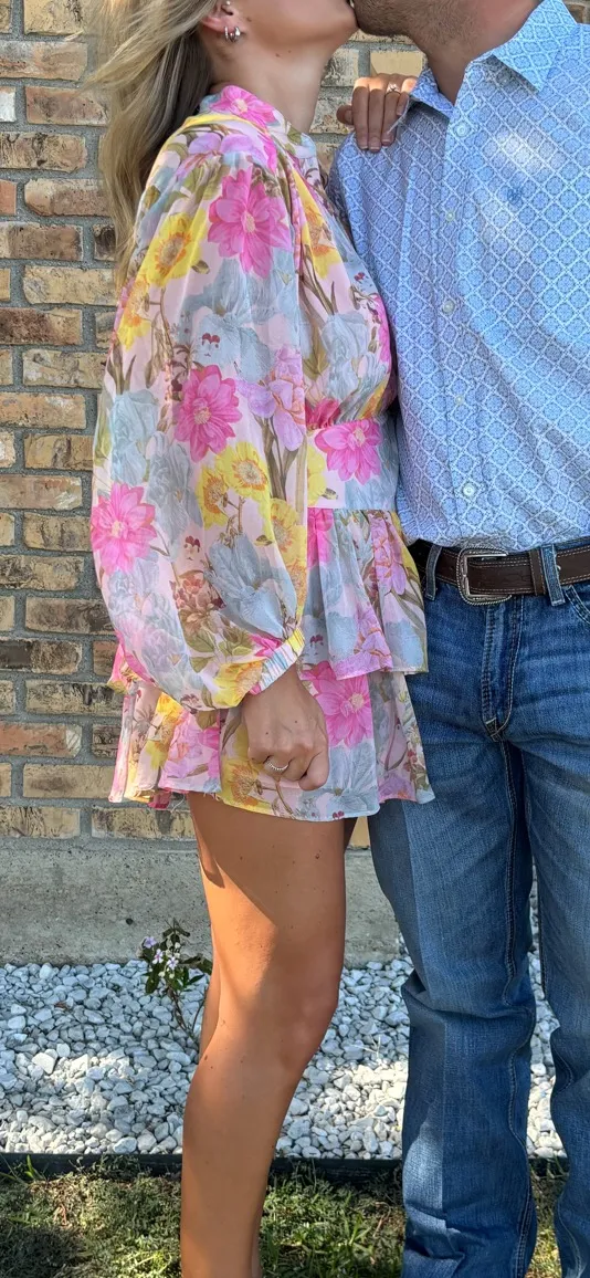 Olivaceous Floral Dress - Image 2