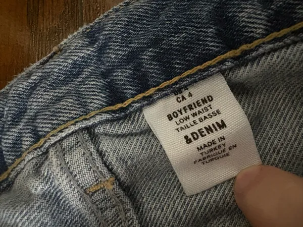 Patchwork Jeans Blue Size 4 - Image 3