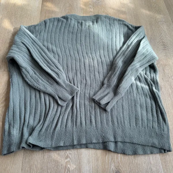 Aerie Green Ribbed Crewneck Sweater - Image 5
