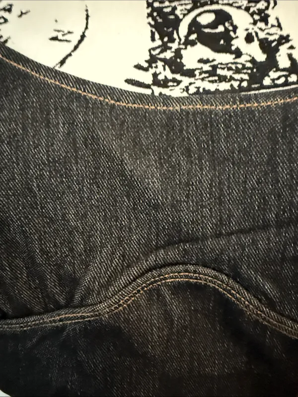 HALARA Black Denim-Inspired Crop Tank - Image 7