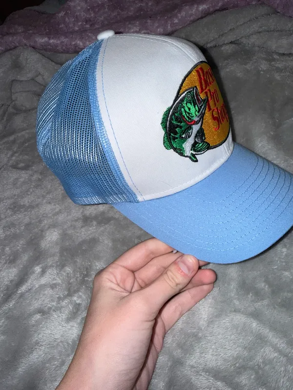 Bass Pro Shops blue and white trucker hat - Image 7